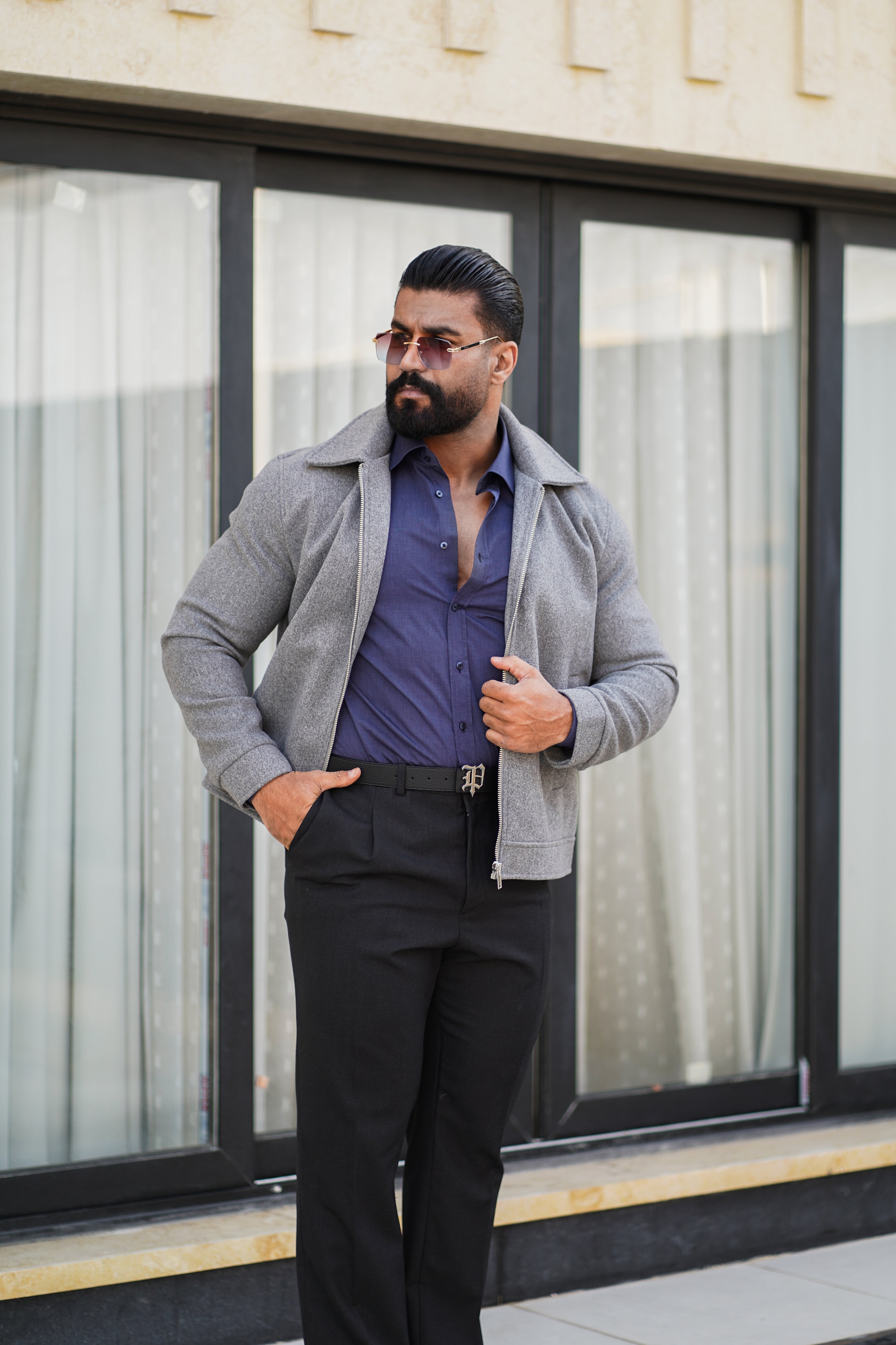 DAY ONE MELTON WOOL JACKET (FE) - D1A109