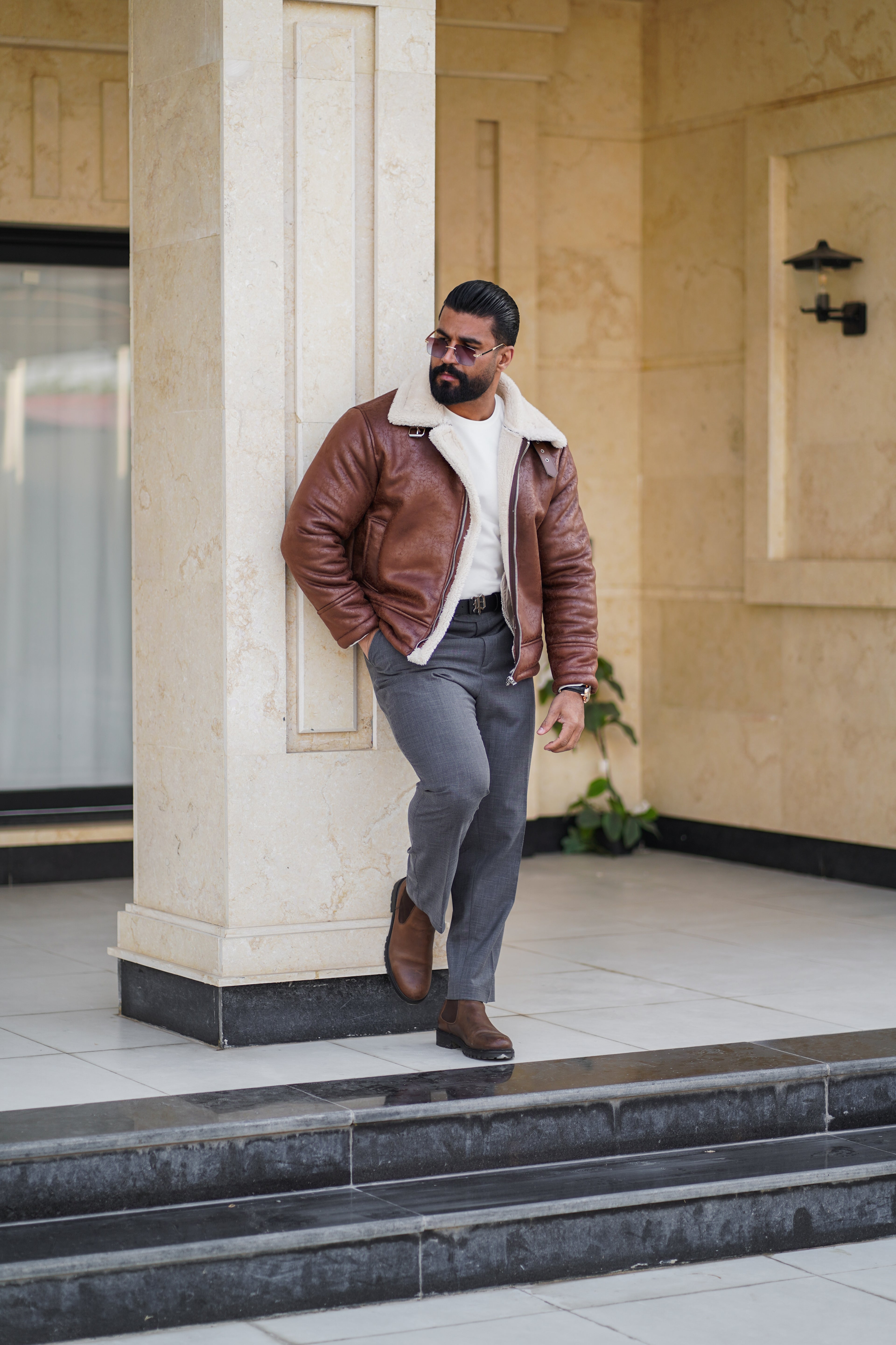 DAY ONE SHEARLING LEATHER JACKET - D1A108