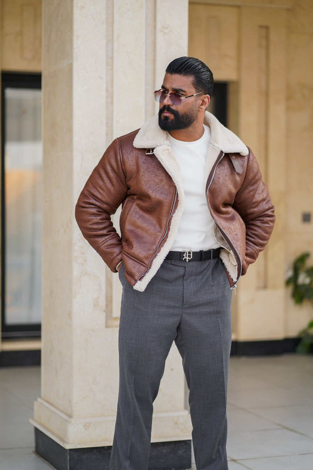 DAY ONE SHEARLING LEATHER JACKET - D1A108