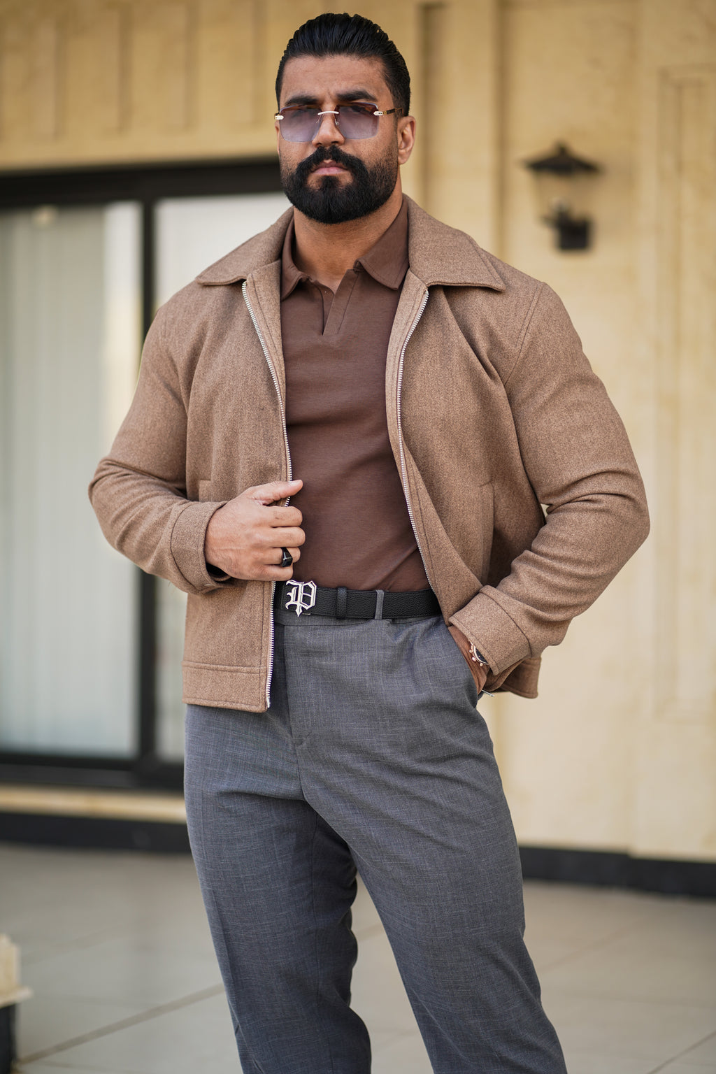 DAY ONE MELTON WOOL JACKET (FE) - D1A109