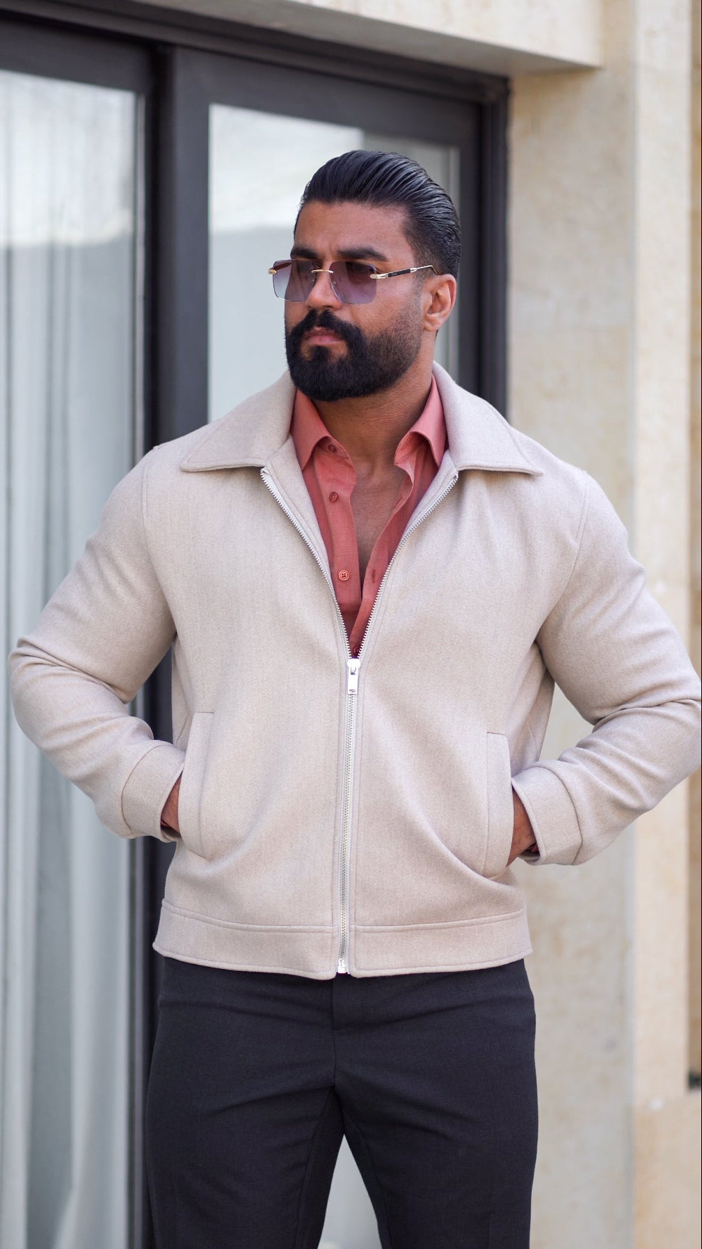 DAY ONE MELTON WOOL JACKET (FE) - D1A109